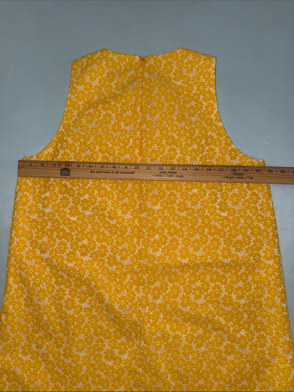 TUCKERNUCK Yellow Daisy Jacquard Grace Shift Dress Sz L Mod Revival Cottagecore - Picture 5 of 13
